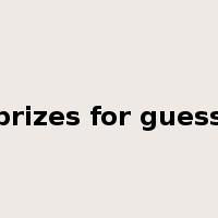 no prizes for guessing是什么意思