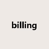 billing是什么意思