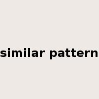 similar pattern是什么意思