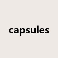 capsules是什么意思