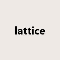 lattice是什么意思