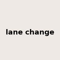 lane change是什么意思