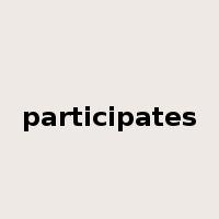 participates是什么意思