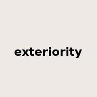 exteriority是什么意思
