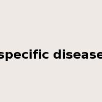 specific disease是什么意思