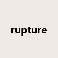 rupture是什么意思