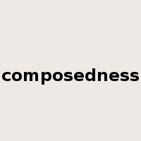 composedness是什么意思