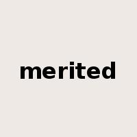 merited是什么意思