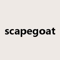 scapegoat是什么意思
