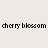cherry blossom是什么意思