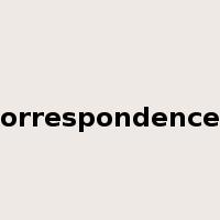 correspondences是什么意思