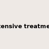 intensive treatment是什么意思