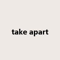 take apart是什么意思