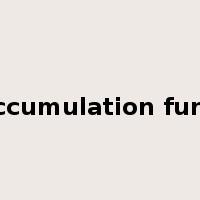 accumulation fund是什么意思