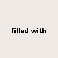 filled with是什么意思