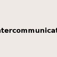 intercommunicate是什么意思