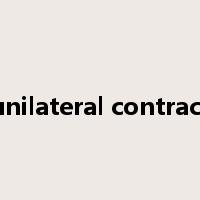 unilateral contract是什么意思