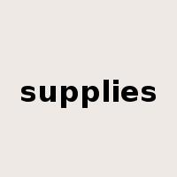 supplies是什么意思