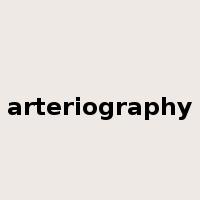 arteriography是什么意思