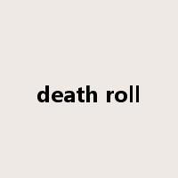 death roll是什么意思