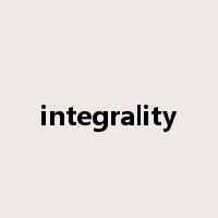integrality是什么意思