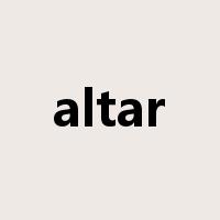 altar是什么意思