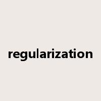 regularization是什么意思