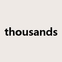 thousands是什么意思
