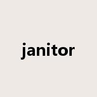 janitor是什么意思