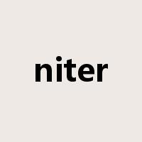 niter是什么意思