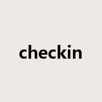 checkin是什么意思