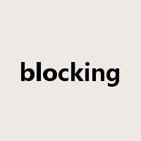 blocking是什么意思