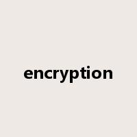 encryption是什么意思