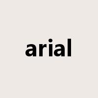 arial是什么意思