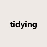 tidying是什么意思