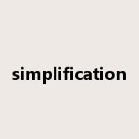 simplification是什么意思