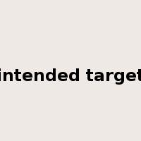 intended target是什么意思