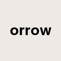 orrow是什么意思