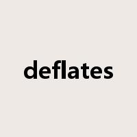 deflates是什么意思