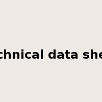 technical data sheet是什么意思