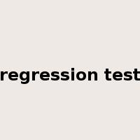 regression test是什么意思