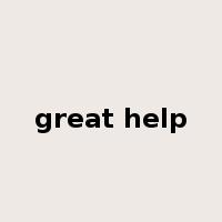 great help是什么意思