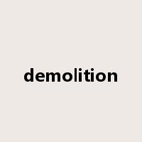 demolition是什么意思