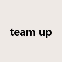 team up是什么意思