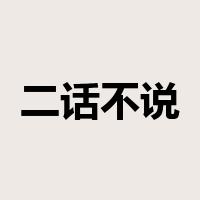 二话不说是什么意思