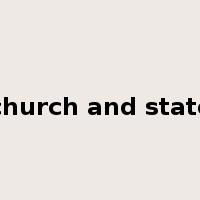 church and state是什么意思