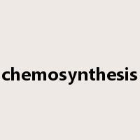 chemosynthesis是什么意思