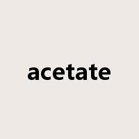 acetate是什么意思