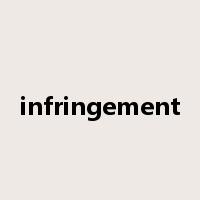 infringement是什么意思
