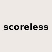 scoreless是什么意思